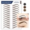 Bliss and Beyond USA | Waterproof Eyebrow Tattoo Stickers. A real hair stroke look. Hair replacement without surgery. Solution for hair loss. Bushy Tinted eyebrow tattoos. (Dramatic Hollywood, Brown)
