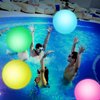 LovesTown 4PCS LED Beach Balls, 12" Light Up Beach Balls with Remote Control Glow Pool Balls Inflatable Beach Toy for Kids Summer Parties Pool Decorations