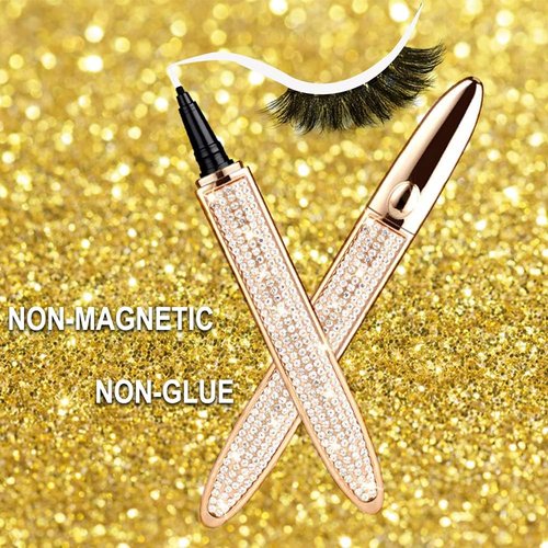 Leilanis Beauty Magnetic Liquid Eyeliner Pen with Self-Adhesive Lashes, Quick Drying, Waterproof