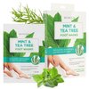 Skin 2.0 Tea Tree and Mint Foot Masks Moisturizing Socks - Fights Athlete's Foot, Detoxifies & Exfoliates, Relaxing & Cooling Foot Mask - Cruelty Free Korean Skin Care For All Skin Types - 3 Pairs