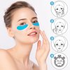 Joez Wonderful Under Eye Patches 2 Pairs, Silicone Reusable Eye Patches, Under Eye Mask for Skin Care Effect to Reduce Wrinkles & Fine Lines, with Metal Eye Cream Applicator, Tin Case (Blue)