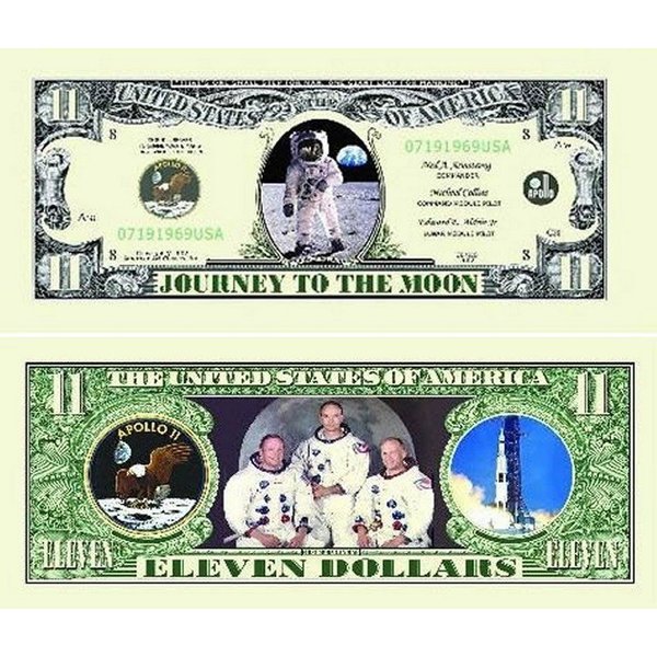 50 Apollo 11 Dollar Bills with Bonus “Thanks a Million” Gift Card Set