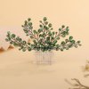 Rumtock Vintage Green Crystal Beads Hair Comb for Women Girls Wedding Bridal Hair Accessories Jewelry Branch Hair Jewelry (Green)