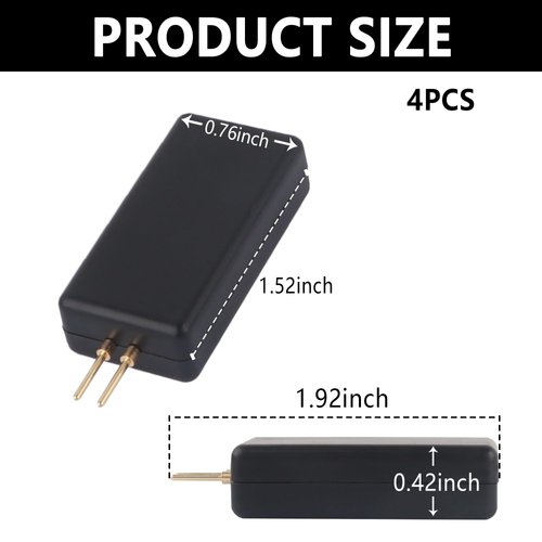 4PCS Airbag Bypass Resistor Car Diagnostic Tool,Professional 12V Car SRS Airbag Simulator Tester with 2 Pin Plug,Universal Car Diagnostic Scanner for Quickly Locating Airbag Faults