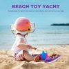 TOYANDONA Boat Bath Toy, Toddler Toys Bath Toys, Plastic Speed Boat Bath Toy, Sailing Boat Floating Toy Fun and Educational Bath Toys for Toddlers Bathtub Pool Beach Toy