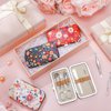 Gisafai 12 Set Manicure Set Stainless Steel Nail Clipper Set Floral Pattern Nail Clipper Kit Gift Professional Pedicure Kit Pedicure Tools with Travel Case Gifts for Women Men Personal Nail