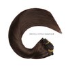 YILITE Hair Extensions Clip in 18 Inch 120g 8pcs Clip in Hair Extensions Real Human Hair Natural Silky Double Weft Hair Extensions Clip in Real Hair (18inch #2 Darkt Brown)