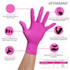 FRAMAR Pink Gloves Disposable Latex Free – Pink Nitrile Gloves Medium, Latex Free Gloves Medium, Plastic Gloves Disposable, Guantes de Nitrilo, Cleaning Gloves Medium, Non Latex Gloves