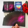 Jrskvaro Colorful Neon Tarot Cards Deck with Guidebook, Tarot Cards for Beginners, 78 Tarot Deck, Classic Tarot Cards with Meanings on Them