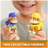 Rubble & Crew, Rubble and Mix Action Figures Set, with 3 oz of Kinetic Build-It Sand and 2 Hand Held Building Toys, Kids Toys for Ages 3 and up