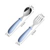 4 Pcs Toddler Utensils, Toddler Forks and Spoons,stainless Steel Baby Utensils Baby Silverware Set with Storage Box for Safe Dining