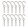 Kinteshun Swivel Hooks Clips,Stainless Steel Rotatable Hangers for Wind Spinners Wind Chimes Crystal Twisters and Party Supplies(12pcs,Silver Tone)