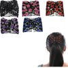 5 Pieces Magic Hair Comb Elastic Beaded Hair Clips for Women Girls Hair Accessory
