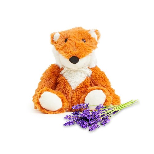warmies Microwavable & Weighted Stuffed Animals, Fox - Heated Stuffed Animal Plushie for Warmth & Comfort - Cute Soft Plush Toys for Adults & Children (Boys, Girls, Babies & Toddlers)