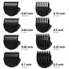 Body Trimmer Guards,Guides Fit for Manspot Groin Hair Trimmer for Men,8pcs Clipper guards Set Fit For Meridian Ball Timmer,0.02inch to 0.5Inch(0.5mm-12mm) Black