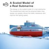 GoolRC Mini RC Submarine for Kids, LSRC-SMI Remote Control Boat Waterproof Diving Toy for Boys and Girls (Blue)