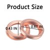 Bittwee 12PCS Car Oil Drainage Gasket, 17mm Auto Copper Crush Washer Oil Drain Plug Gasket, fits Versa Titan G25 G37, Replace 11026-JA00A, 11026-01M02, F4XY-6734-A, 11026-01M02 and More