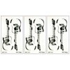 PARITA Small Tattoos Electric Guitar Music Rock and Roll Cartoon Temporary Tattoo Body Sticker Hand Neck Wrist Art Fashion Tattoo Fake Waterproof for Adult Men Women Kids (Pack 3 PCS.)