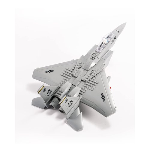 dOvOb Military F-15 Eagle Fighter Jet Building Blocks Set, Army Plane Toys as Gift for Kids or Adult (270 Pieces)