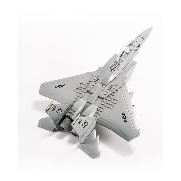 dOvOb Military F-15 Eagle Fighter Jet Building Blocks Set, Army Plane Toys as Gift for Kids or Adult (270 Pieces)