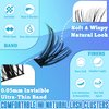 570PCS Himirell Eyelash Clusters - 30D+40D+50D+60D+80D+100D Wispy Individual Lashes, 8-16MM D Curl Lash Extension, Natural Lashes Clusters for Beginners DIY Cluster Eyelash Extensions