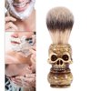 Skull Head Shaped Handle Beard Shaving Brush Designed for your Best Wet Shave, Hand Crafted with Resin Men's Grooming Hair Shaving Brush Tool