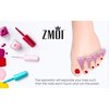 ZMOI 120 PCS Premium Pedicure Toe Separators - Soft & Durable Bulk Salon Pedicure Accessories - 4 Colors