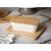 Tablecraft Butter Dish with Lid, 7.75 x 3.25 x 2.5, Melamine