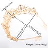 Didder Bridal Tiara Gold Tiaras for Women, Crystal Tiaras and Crowns for Women Princess Tiaras for Girls Birthday Crown for Prom Wedding Party Halloween Costume Hair Accessories Christmas Gift