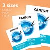 Canson Graduate Watercolor Pad, Foldover, 5.5x8.5 inch, 20 Sheets | Artist Paper for Adults and Students - Painting, Gouache, Mixed Media and Ink