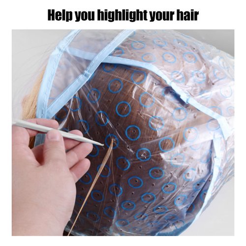 Hair Highlight , Hair Coloring Kit, Reusable Hair Highlighting for Hair Dye Color with Plastic Hooks for Salon Hair Dyeing Hairdressing, Hair Highlight Kit for Home