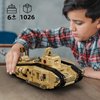 itshWOee Update Movable Tank Building Set for Boys 8-14, WW2 Military Building Toys, Collectible Mark VIII Army Model to Build and Display, Birthday Gifts Ideal for Adults, Fans