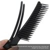 Beaupretty 3 Pieces Teasing Clip Combs Hair Combs Hairstylist Hair Clips Hair Coloring Styling Tools for Highlights Trimming Cutting Flat Iron Guide, Black