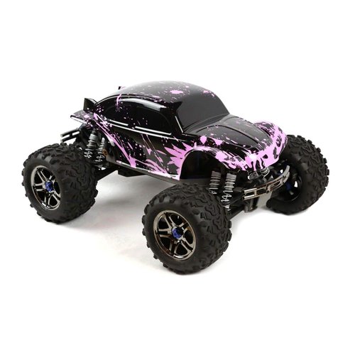 Custom Body Muddy Hot Pink Over Black Compatible for 1/10 1/8 Scale RC Car or Truck (Truck not Included) (Muddy Pink Over Black)