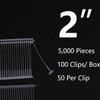 5000 Pcs Standard Tagging Gun Fasteners 2 inch, not jam The Tagging Gun, Clothing Tag Barbs Attachments for All Standard Price Tag Gun