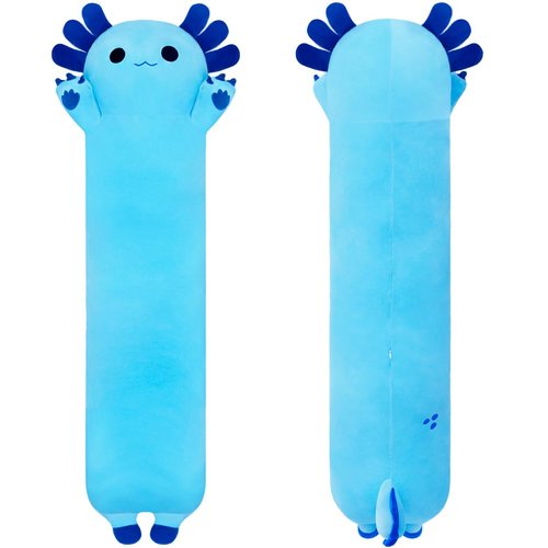 Chubbyjoy Axolotl Plush Toy, Cute Axolotl Stuffed Animal Soft Long Plushie Body Pillow for Girls and Boys Adults Gifts, 20", Blue