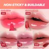 MILKTOUCH Jelly Fit Tinted Glow Tint - Hydrating Lip Balm with Moisturizing Color, Long-Lasting Gloss, Lightweight Formula, Radiant Shine, Perfect for Daily Wear, Cruelty-Free 06 Chericious