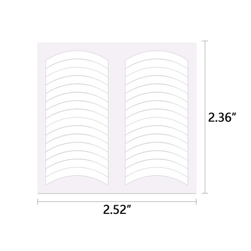 YECIRALA 2880 Pieces French Tip Nail Stickers 60 Sheets Manicure Nail Guides Decals Self Adhesive Manicure Template Stickers White Half Moon Shaped French Tip Stickers for Nail Designs Stickers