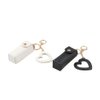 zaoalife 2Pcs Women Black and White Lip Gloss Bag Zero Wallet Keychain, Portable Soft Leather Lipstick Bag Mini Storage Bag