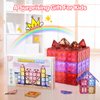Asago Magnetic Tiles Princess Castle Toys for Girls Kids Ages 1-3,3-5 4-8 8-12, Diamond Magnet Building Blocks Birthday Set for 3 4 5 6 Toddlers Girl, Stem Educational Toddler Toy