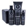 ZEUS Beard Starter Kit for Thick Beards, Natural Beard Shampoo, Beard Conditioner & Premium Refined Beard Oil (Verbena Lime) MADE IN USA