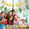 KatchOn, Glitter Taco Bar Banner - 2 Strings, Pre-Strung | Taco Bar Sign with Cactus Banner | Taco Bar Decorations | Fiesta Party Decorations, Cactus Party Decorations | Cinco De Mayo Decorations