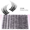 120 Pieces Eyelash Clusters - Wispy Lash Clusters, Individual Lashes, Mixed Lash Clusters, False Eyelash Extensions, DIY Lash Extension for Self Application, C Curl- 50D - 0.05D - 10-14mm, With Glue