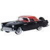 1956 Thunderbird Raven Black with Fiesta Red Top 1/87 (HO) Scale Diecast Model Car by Oxford Diecast 87TH56008