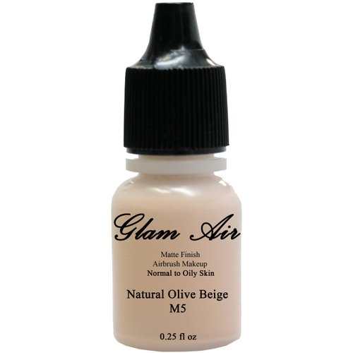 Glam Air Airbrush M5 Natural Olive Beige Matte Foundation Water-based Makeup (995) (Ideal for Normal to Oily Skin)