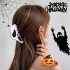 2pcs Halloween Hair Claw Clip Big Mask Ghost Face Clips Hairpin Funny Ponytail Clip Scream Grimaces Scary Styling Shark Clip Hair Accessories Halloween Styling
