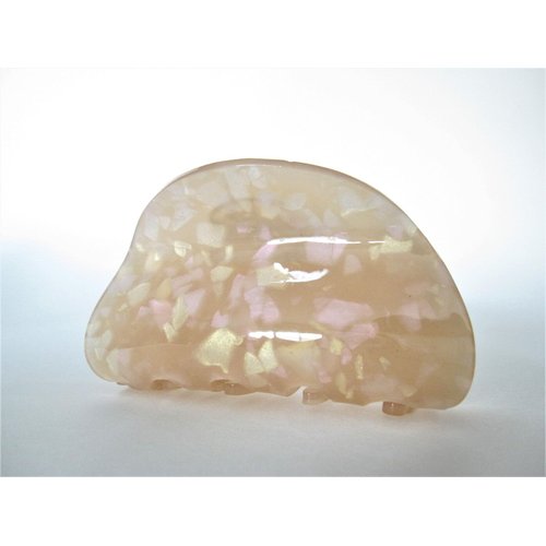 Generic Mixed color peach coral marbled hair claw clip