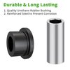 10L0L Front Lower Spring & Upper A Arm Bushing Kit for Club Car DS Golf Cart, Replace OEM 1016346 1016349 1016350