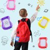Aodaer 12 Pieces Mini Magnetic Drawing Board with Pen 4 Inch Backpack Keychain Clip Drawing Boards Erasable Doodle Board Sketch Pad Drawing Tablet for Birthday Gifts Car Trip Educational Toys