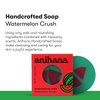 ANIHANA Handcrafted Soap 3 Pack with Coconut Oil, Gentle Cleansing Paraben Free Cruelty Free Refreshing Watermelon Crush Scent 4.23 oz each